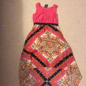 Girls multi colored dress